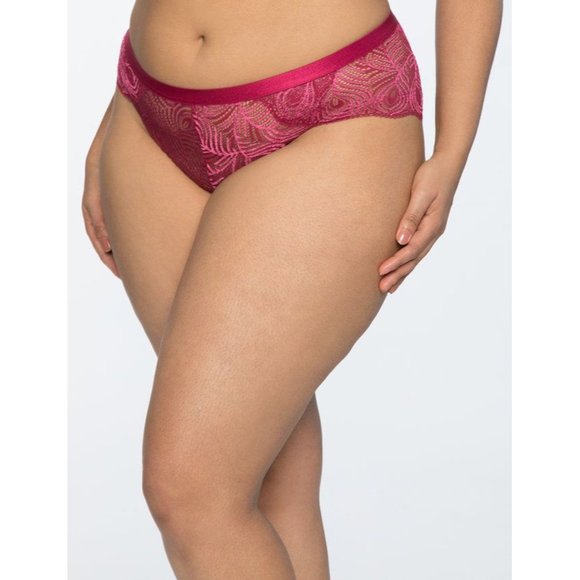 Cosabella Eloquii Sugar Bralette Hotpant & Garter Wine Womens Plus Size 3X NWOT - Picture 16 of 16